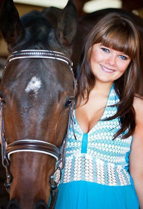 Equestrian Jobseeker Photo: My 4yo OTTB and I.